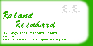 roland reinhard business card